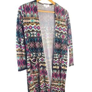 NWT LulaRoe Sarah S Cardigan Duster Long Sweater Open Front Pockets Womens Top